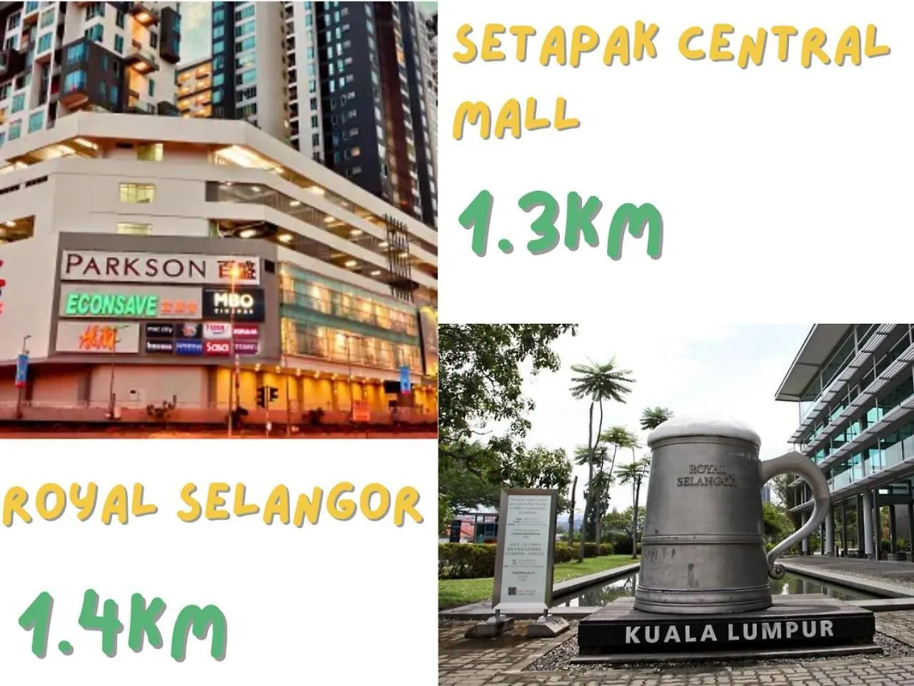 Apartment Klcc View Setapak Homestay 2Br Kl View 8Pax 15 Min To Klcc Pv21A R Kuala Lumpur